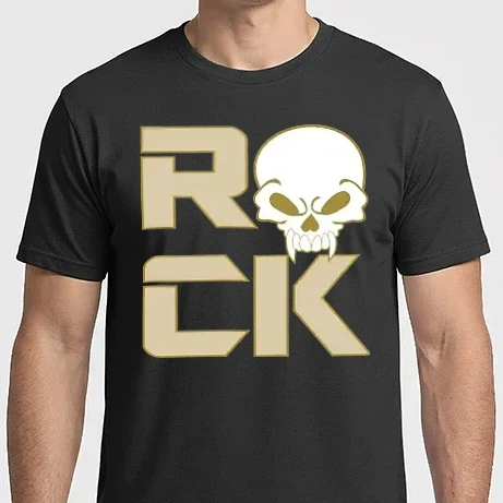 Férfi Imperial póló - Rock koponyával