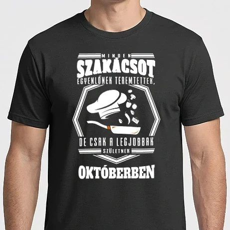 Férfi Imperial póló - Minden szakácsot egyenlőnek teremtettek... október