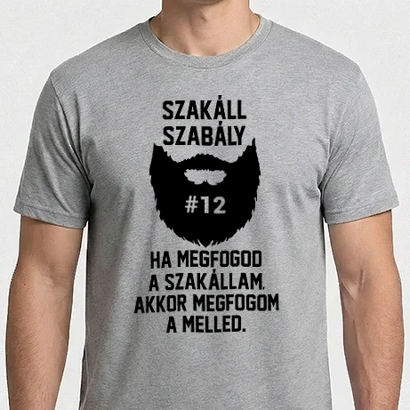 Férfi Imperial póló - Szakáll Szabály #12
