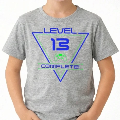 Uniszex gyerek Póló - level-complete-13