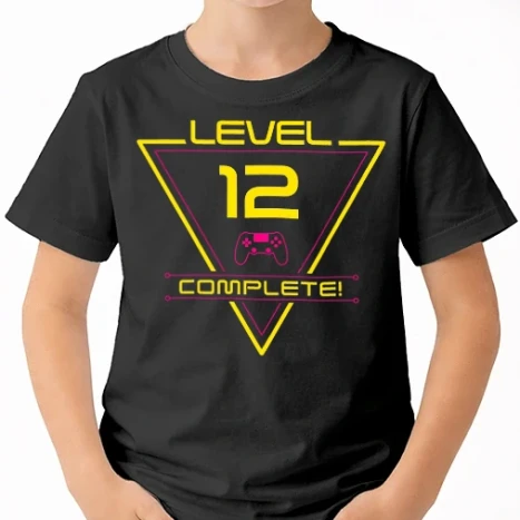 Uniszex gyerek Póló - level-complete-12