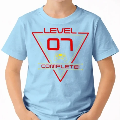 Uniszex gyerek Póló - level-complete-07