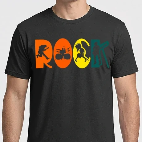 Férfi Imperial póló - Rock siluett