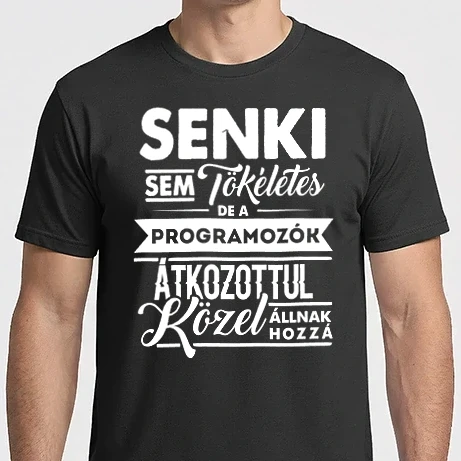 Férfi Imperial póló - Senki sem tökéletes...programozók