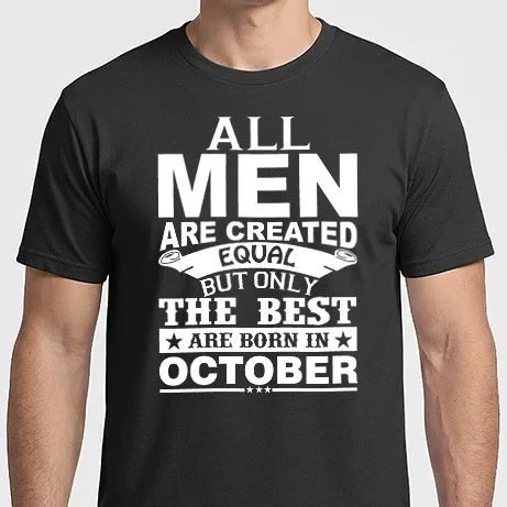Férfi Imperial póló - All men are created october