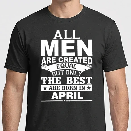 Férfi Imperial póló - All men are created april