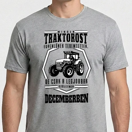 Férfi Imperial póló - Minden traktorost egyenlőnek teremtettek...december