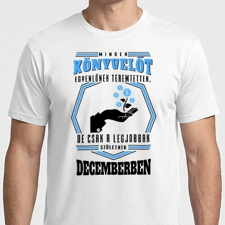 Férfi Imperial póló - Minden könyvelőt egyenlőnek teremtettek...DECEMBER