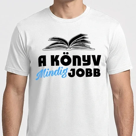Férfi Imperial póló - A könyv MINDIG jobb.