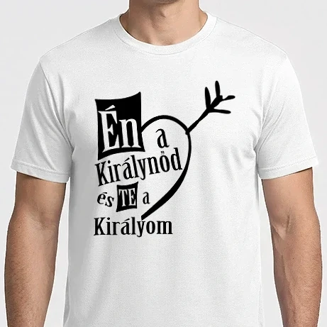Férfi Imperial póló - Én a királnyőd és te a királyom