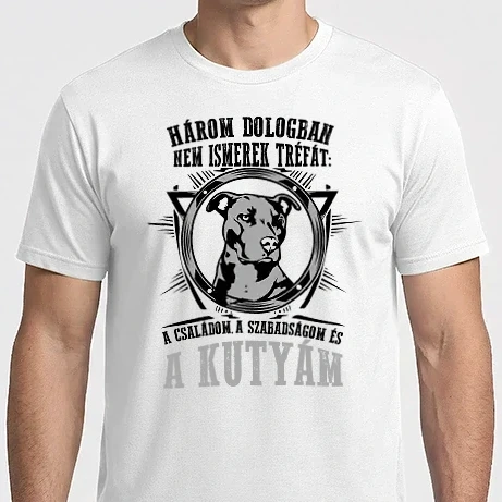 Férfi Imperial póló - Három dologban nem tréfálok...