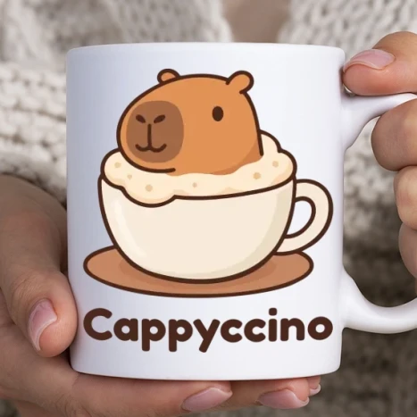Fehér bögre - Cappyccino