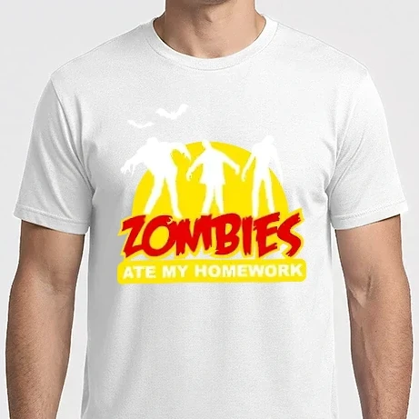 Férfi Imperial póló - Zombies ate my homework