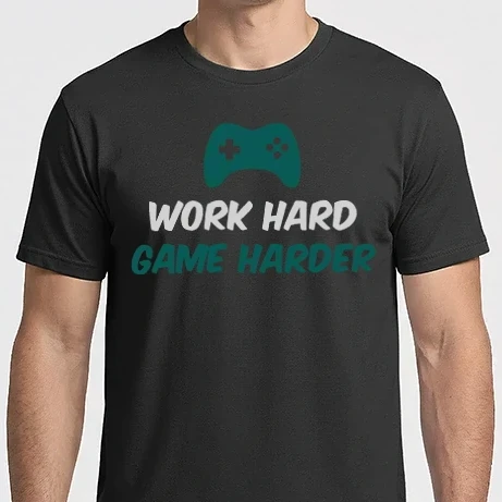 Férfi Imperial póló - Work hard, game harder