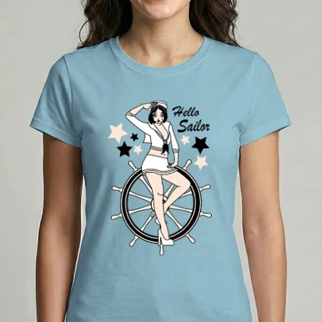 Női Imperial póló - Pin up Sailor
