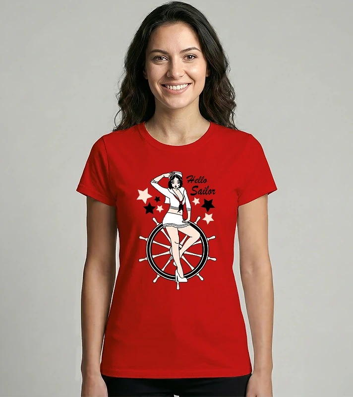 Pin up Sailor – Női Imperial póló