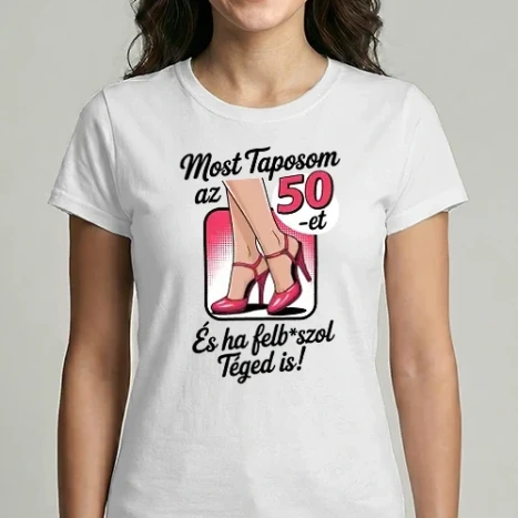 Női Imperial póló - Most taposom az 50-et