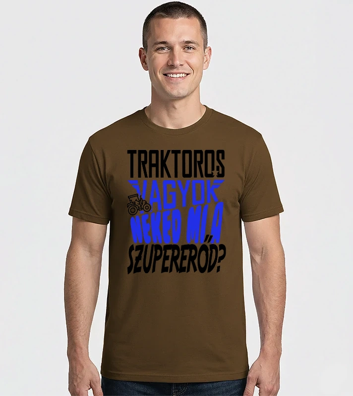 Szuperhős traktoros – Férfi Imperial póló