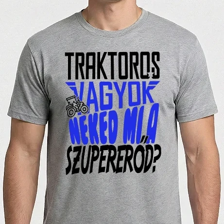 Férfi Imperial póló - Szuperhős traktoros