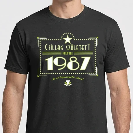 Férfi Imperial póló - csillag-1987-pink