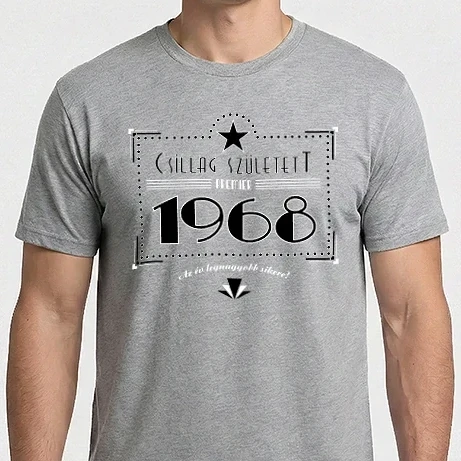 Férfi Imperial póló - csillag-1968-pink