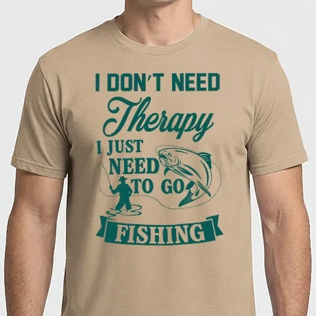 Férfi Imperial póló - I don't need a therapy...i just need to go fishing