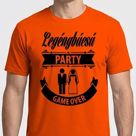 Férfi Imperial póló - Legénybúcsú Game Over Party