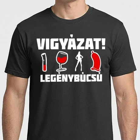 Férfi Imperial póló - Vigyázat, legénybúcsú!