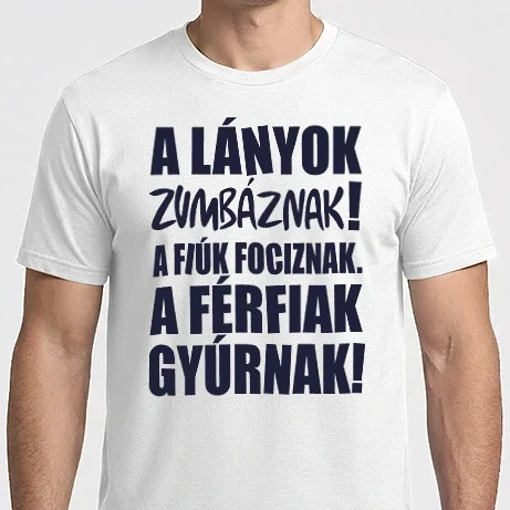 Férfi Imperial póló - A lányok zumbáznak