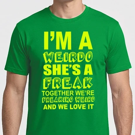Férfi Imperial póló - I'm a weirdo, she's a freak