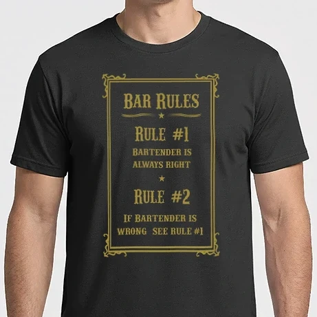 Férfi Imperial póló - Bar rules