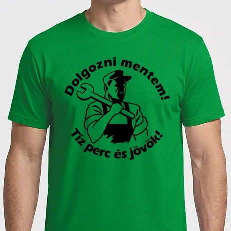 Férfi Imperial póló - Dolgozni mentem...