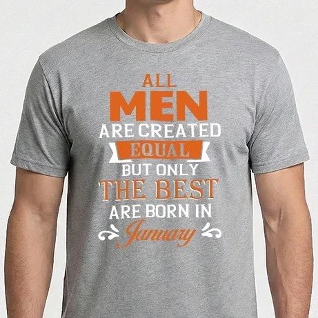 Férfi Imperial póló - All men created equal...january