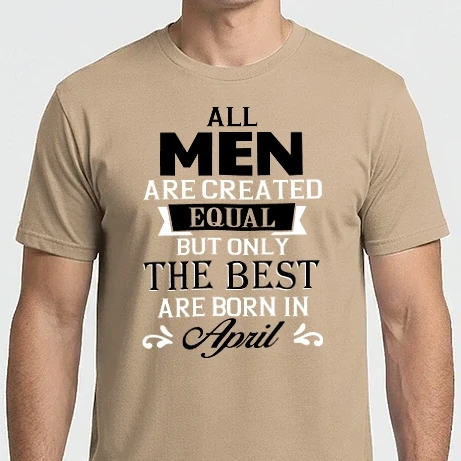 Férfi Imperial póló - All men created equal....april