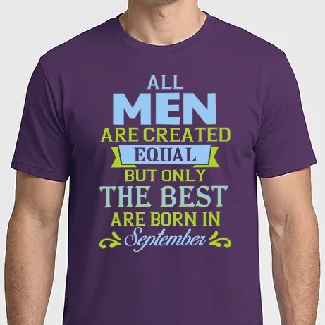 Férfi Imperial póló - All men created equal....september
