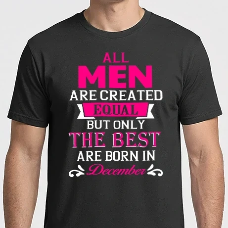 Férfi Imperial póló - All men created equal....december