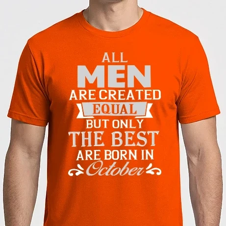 Férfi Imperial póló - All men created equal....october
