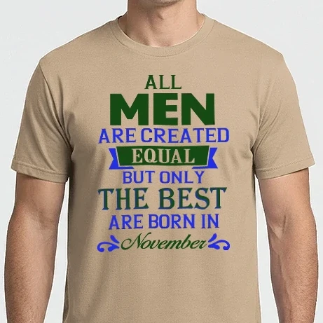 Férfi Imperial póló - All men created equal....november