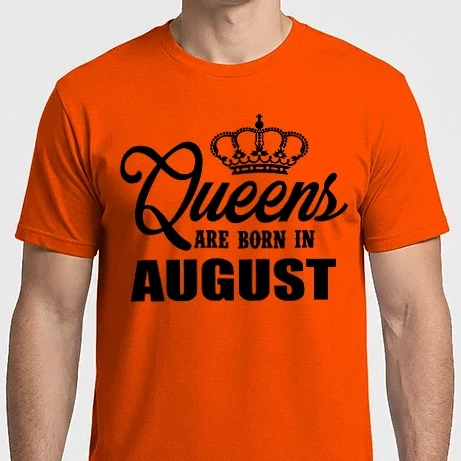 Férfi Imperial póló - Queens are born in - August