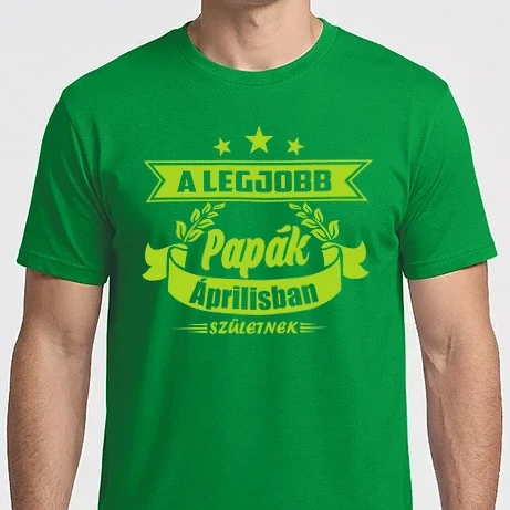 Férfi Imperial póló - A legjobb papák - Április