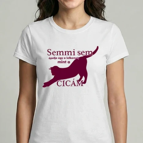 Női Imperial póló - Semmi sem ápolja úgy a lelkemet mint a cicám