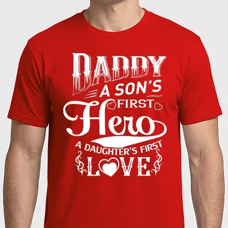 Férfi Imperial póló - Daddy, a sons first hero, a daughters first love