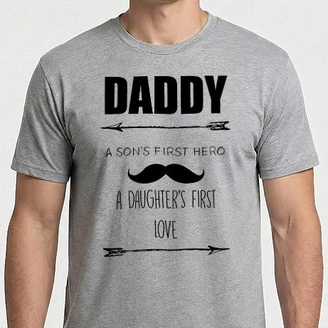 Férfi Imperial póló - Daddy, a sons first hero, a daughters first love