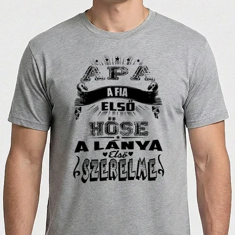 Férfi Imperial póló - Apa, a fia első hőse és a lánya első szerelme