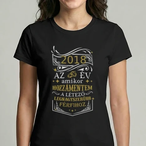 Női Imperial póló - Az év amikor.. (választható évszám) f