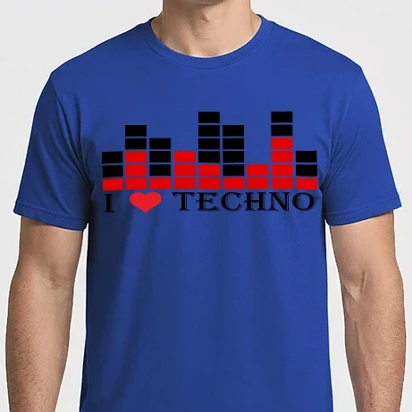 Férfi Imperial póló - I Love Techno (Mixer)