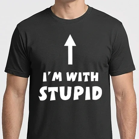 Férfi Imperial póló - I'm with stupid