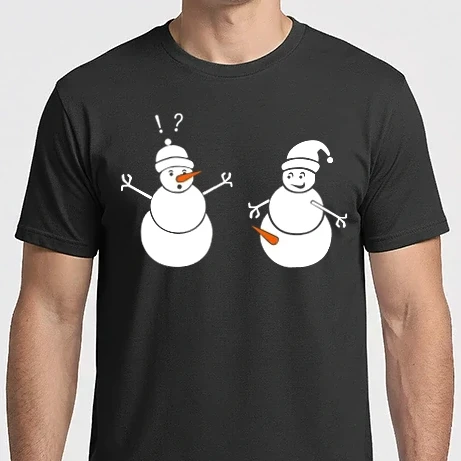 Férfi Imperial póló - Snowman in action