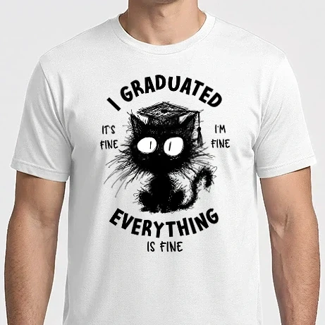 Férfi Imperial póló - I graduated, everything is fine