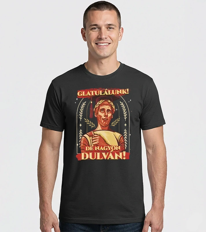 Glatulálunk, de nagyon dulván – Férfi Imperial póló